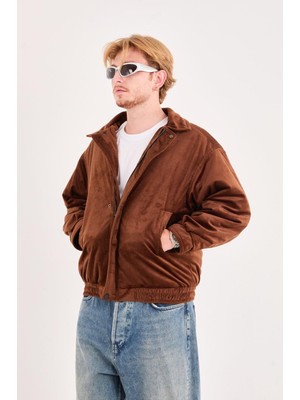 Kastrioti Oversize Bomber Kadife Ceket