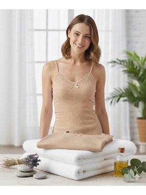 Woan 6'lı Set  Zarafet ve Doğallığın Buluşması: Fitilli Dantel Atlet