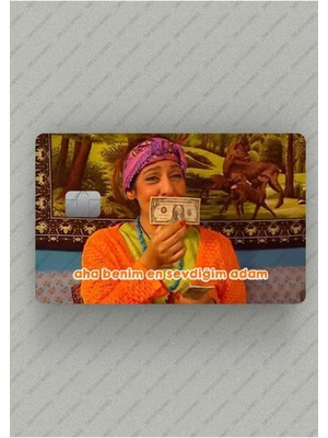 One Little Happiness Cennet Mahallesi Pembe En Sevdiğim Adam Çipli/çipsiz Kart Stickerı Kaplama