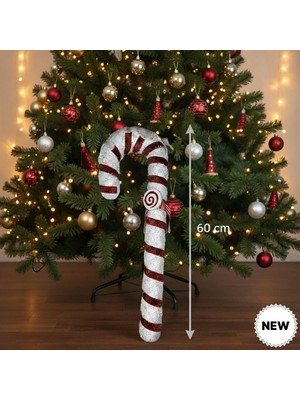 Parti Dükkanı Lüks Dev Yılbaşı Baston 60 cm