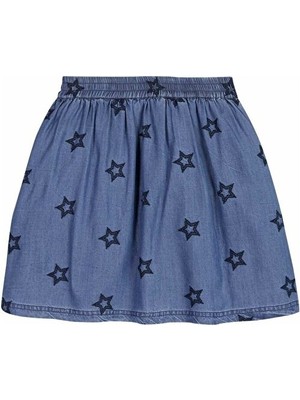 Tommy Hilfiger Kız Çocuk Açık Denim Etek