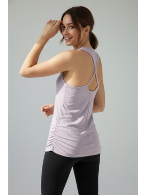 Scorp Aura Sırt Detaylı Kadın Spor Atlet Lila