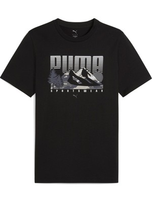 Puma Graphics Mountain Tee Erkek Spor Tişört