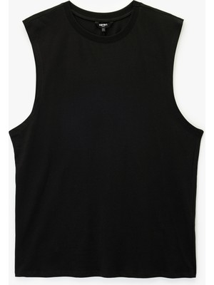 Koton Regular Fit Kolsuz Bisiklet Yaka Pamuklu Basic Atlet