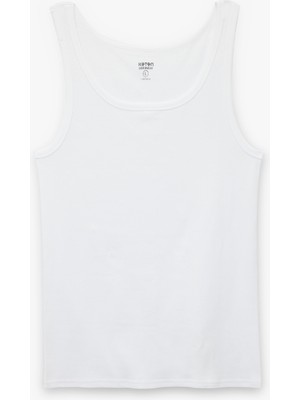 Koton Pamuklu Kolsuz U Yaka Atlet