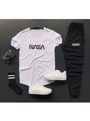 Nasa Basklı T-Shirt Eşofman Altı Kombin
