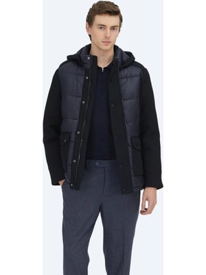 Centilmen  Regular Fit Kapüşonlu Casual Dokuma Mont MNT-854-26K