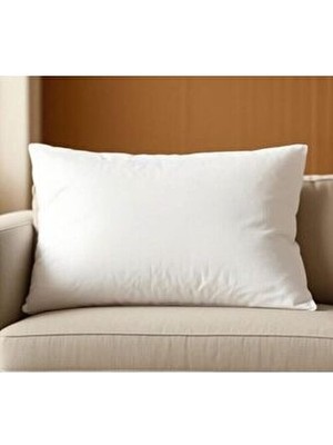 Pratic Home Beyaz Dikdörtgen Kırlent Boncuk Silikonlu 35X55 cm 350 gr Konforlu İç Yastık