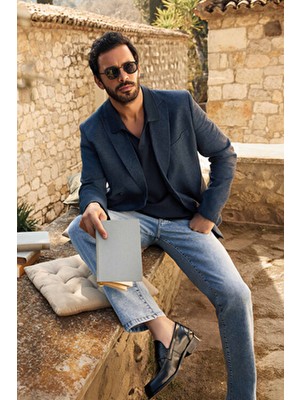 Kiğılı Regular Fit Standart Kesim Pamuklu Likralı Esnek 4 Mevsim Denim Pantolon