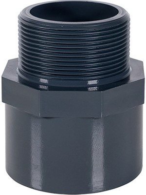 Fitvalf Uh-Pvc Tek Taraf Dıştan Dişli Redüksiyonlu Adaptör Ø40X1¼"-PN16-(5 Adet)