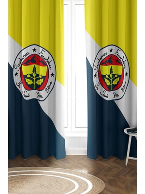 Dolce Mariee Parlak Saten Mikro Kumaş Çift Kanat Çocuk Odası Fon Perde Takımı PRD0054