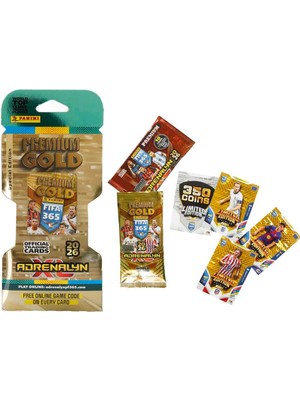 Panini Fıfa 365 Adrenalyn Xl 2026 Premium Gold Futbolcu Kartları Çocuklar İçin Eğlenceli Koleksiyon