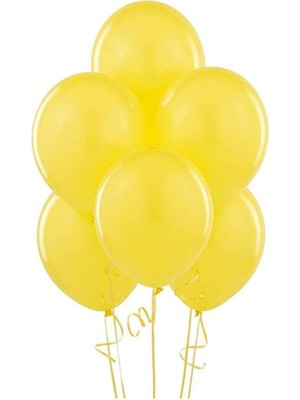 CetKing Marifetlerim - Metalik Sarı Balon 12 Inch 10 Adet