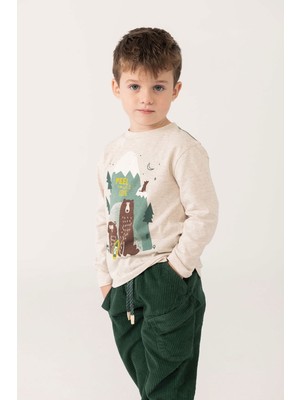 Boboli Erkek Çocuk Hayvanlar Baskılı Tshirt