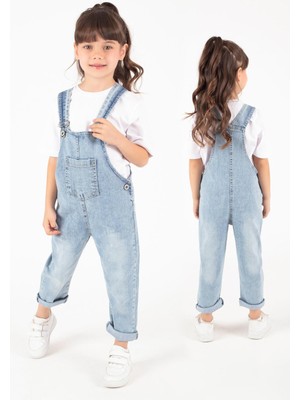 Trend Baby Kids Çocuk Kot Salopet Unisex