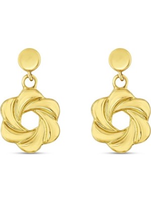 Koçak 14 Ayar Visterya Tasarım Altın Küpe