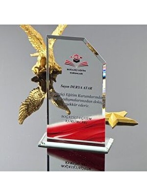 Kişiye ve Kurumlara Özel Kristal Cam Plaket Plaket P105 - Minimum 10 Adet ve Üzeri