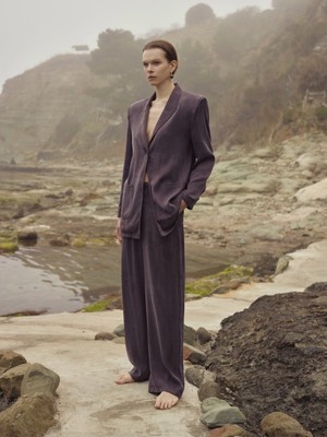 Kadın Bambu Pantolon – Rahat Kesim – Bel Lastikli