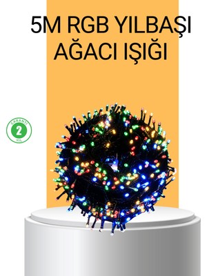 Tgzm Dekoratif LED Çelenk Işık 8 Farklı Aydınlatma Modu - TG0012-2RFMR1