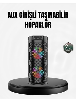 Tgzm Kablosuz Stereo Hoparlör USB + Sd Kart + Aux Destekli Bluetooth 5.0 - TG0012-2RP956