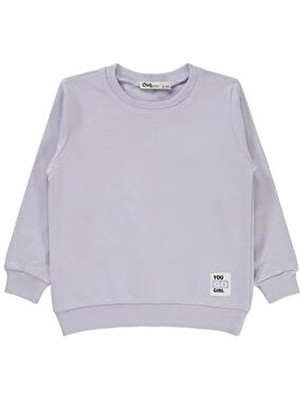 Civil Girls Kız Çocuk Sweatshirt 2-5 Yaş Galaktik Leylak