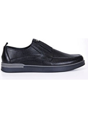 Vantaggio Mauri Siyah Iç ve Dış %100 Hakiki Deri Erkek Loafer Ayakkabı ,günlük Casual Ayakkabı