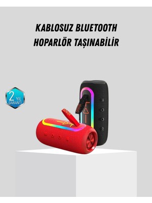 Tgzm Yeni Nesil Bluetooth 5.1 Hoparlör – Güçlü Ses Hızlı Bağlantı Uzun Pil Ömr - TG0012-2RNB8