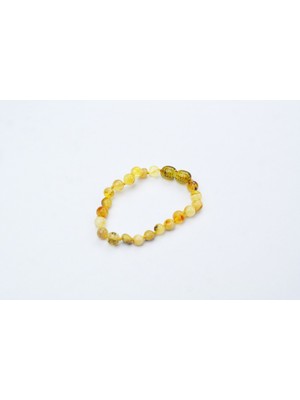 Blackcraft Fosilli  Damla Kehribar Bebek Bileklik