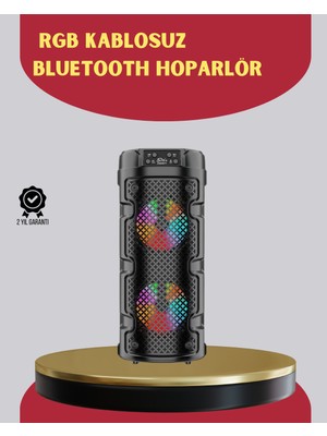Tgzm Çift Sürücülü Taşınabilir Kablosuz Hoparlör - TG0012-2RGOL8