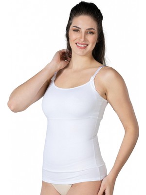 Marsilyan Beyaz Mı Emay 1402 Modal Cotton Emzirme Atlet Korse