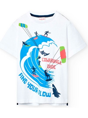 Boboli Surf Baskılı Erkek Çocuk Tshirt