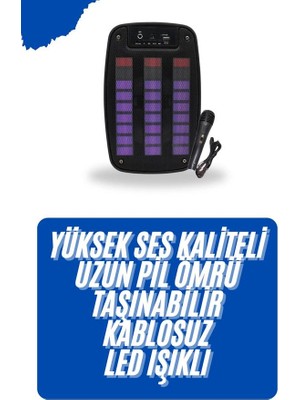 Tgzm Kablosuz Hoparlör Ios ve Android Uyumlu Şarjlı Sd Kart Girişli Bluetooth Hoparl - TG0012-2RNJ7