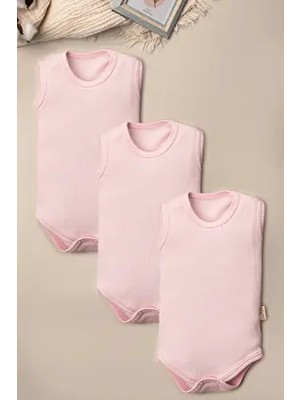 Mai Perla Organik Pamuklu Alttan Çıt Çıtlı 3'lü Body Seti