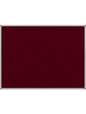 Panda 60X120 Bordo Kumaş Kaplı Alüminyum Çerçeve Pano