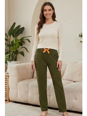 Morro Kadın Rahat Kesim Alt Pijama / Yumuşak Kumaş Eşofman Altı / Günlük Ev Giyimi Pijama Altı