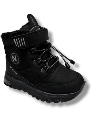 Ndrops 015-26 Deri Kürklü Kamuflaj Paraşüt Kumaş Çocuk Bot 26-30