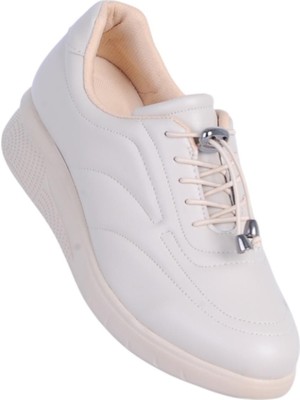 Ayakcenter Elmisa 059 Krem Kadın Casual Ayakkabı
