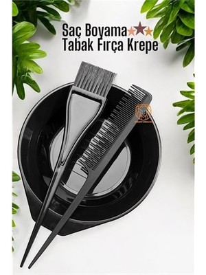 Tgzm Hsnet Saç Boyama Tabak Fırça Krepe Tarak Seti - TG0012-2RYEX8