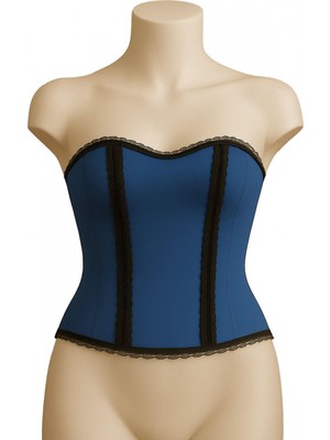 Marsilyan Mavi Mı Emay 9155 F Fırfırlı Terletici Büstiyer