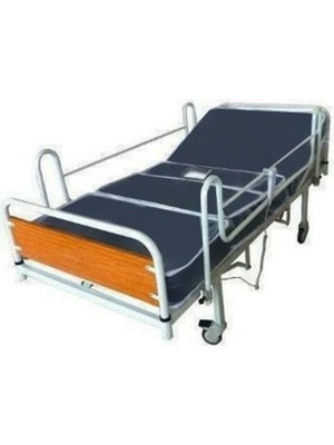 Emek Sağlık Tuvalet Bölmeli 2 Motorlu Hasta Karyolası Seti