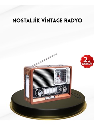 Tgzm Nostaljik Radyo – Şık Dekoratif Tasarım ve Güvenli 2 Yıl Garanti - TG0012-2RPWD7