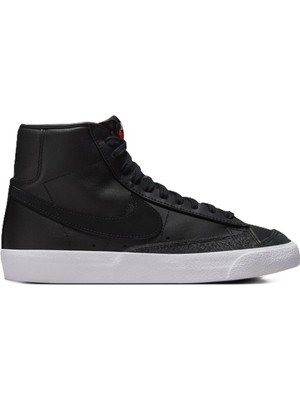 Nike Blazer Mıd 77 Vintage Leather Womens Sneaker Hakiki Deri Kadın Günlük Spor Ayakkabı Siyah