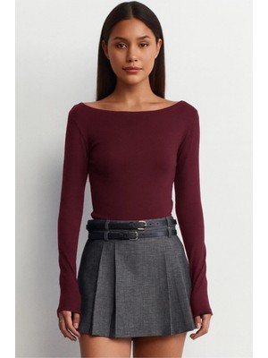 Talt's Kayık Yaka Modal Kumaş Yumuşak Body