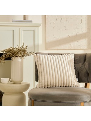 Karaca Home Shay Dolgulu Kırlent 43X43 cm Ekru