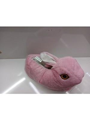 Sefer Ayakkabı Kadın Tavşanlı Ev İçi Panduf Dokuma Materyal İle Şirin Desenli