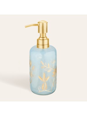 Zsa Zsa Zsu Aravalı El Dekoru - El Boyaması Sıvı Sabunluk 7x7x20 Cm Mavi