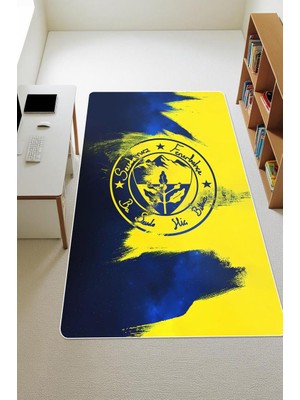 Dolce Mariee Parlak Kadife Kumaş Dijital Baskı Dot Kaymaz Tabanlı Çocuk ve Genç Odası Halısı H0927