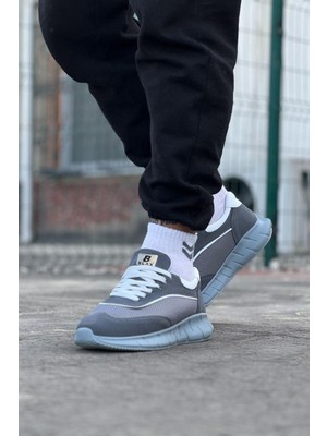Virtustore Gri Triko Erkek Spor Ayakkabı