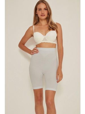 Ekru Mı Emay 3005 Soft Uzun Paçalı Boxer Korse