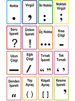 Heptex Magnet Noktalama Işaretleri 16 Adet